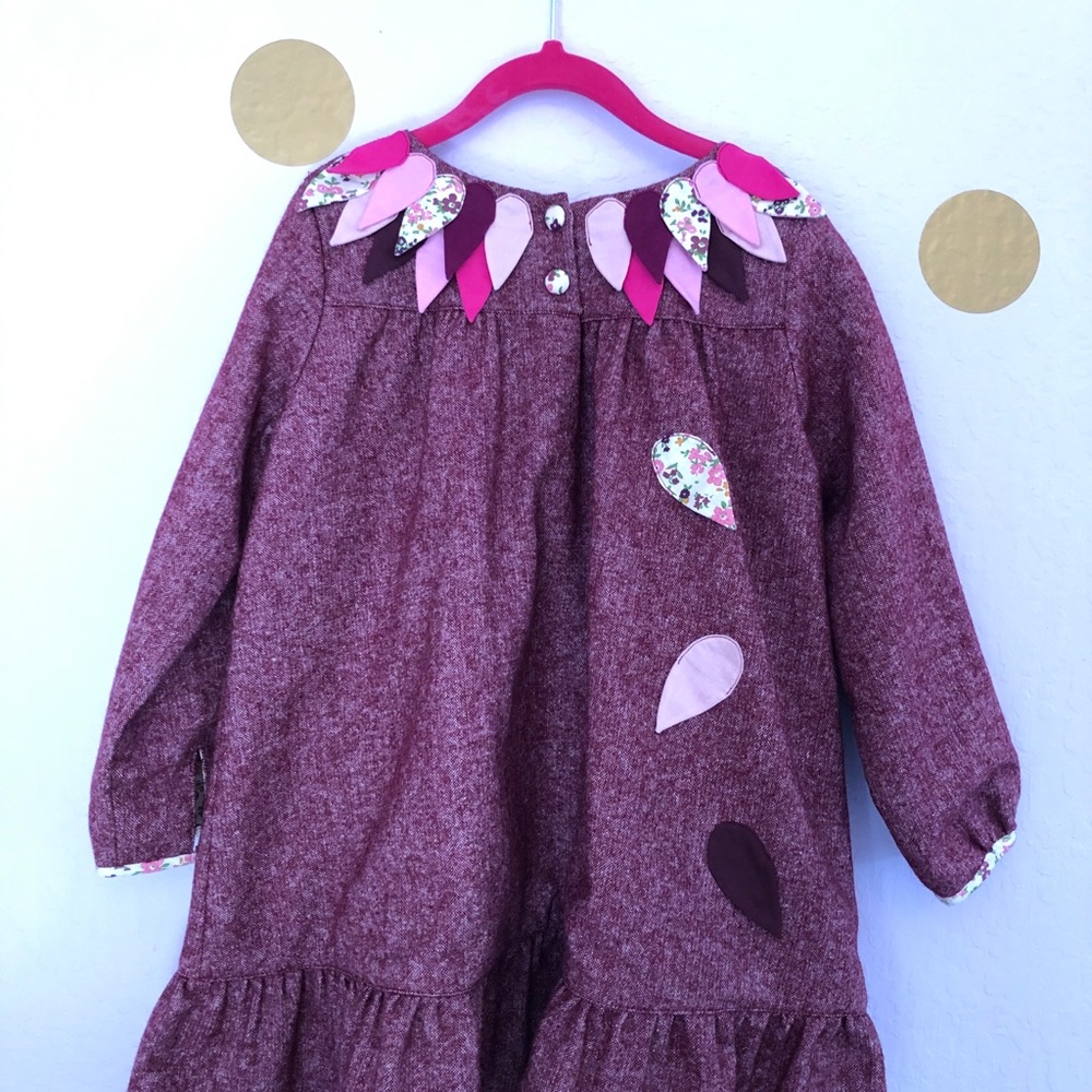 Parisian drop waist artisan dress